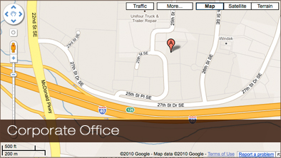 corporate office map